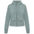 Dames Hoodie Full Zip Native Spirit Ecologisch NS409 Jade Green